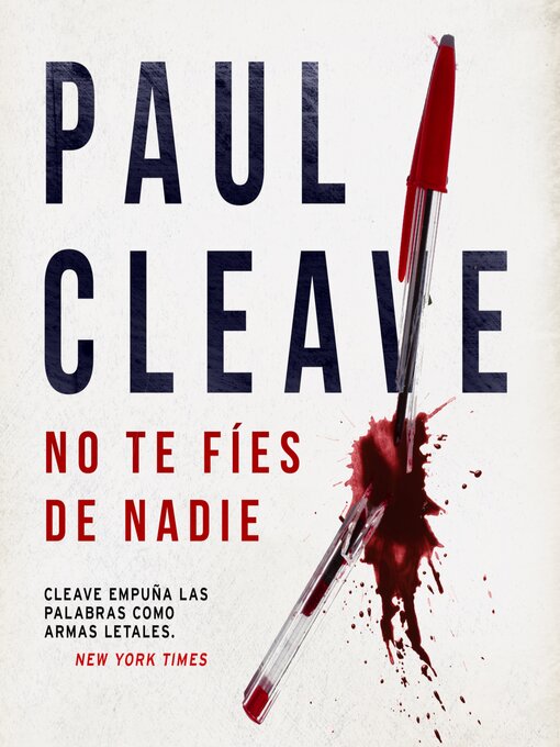Title details for No te fíes de nadie by Paul Cleave - Wait list